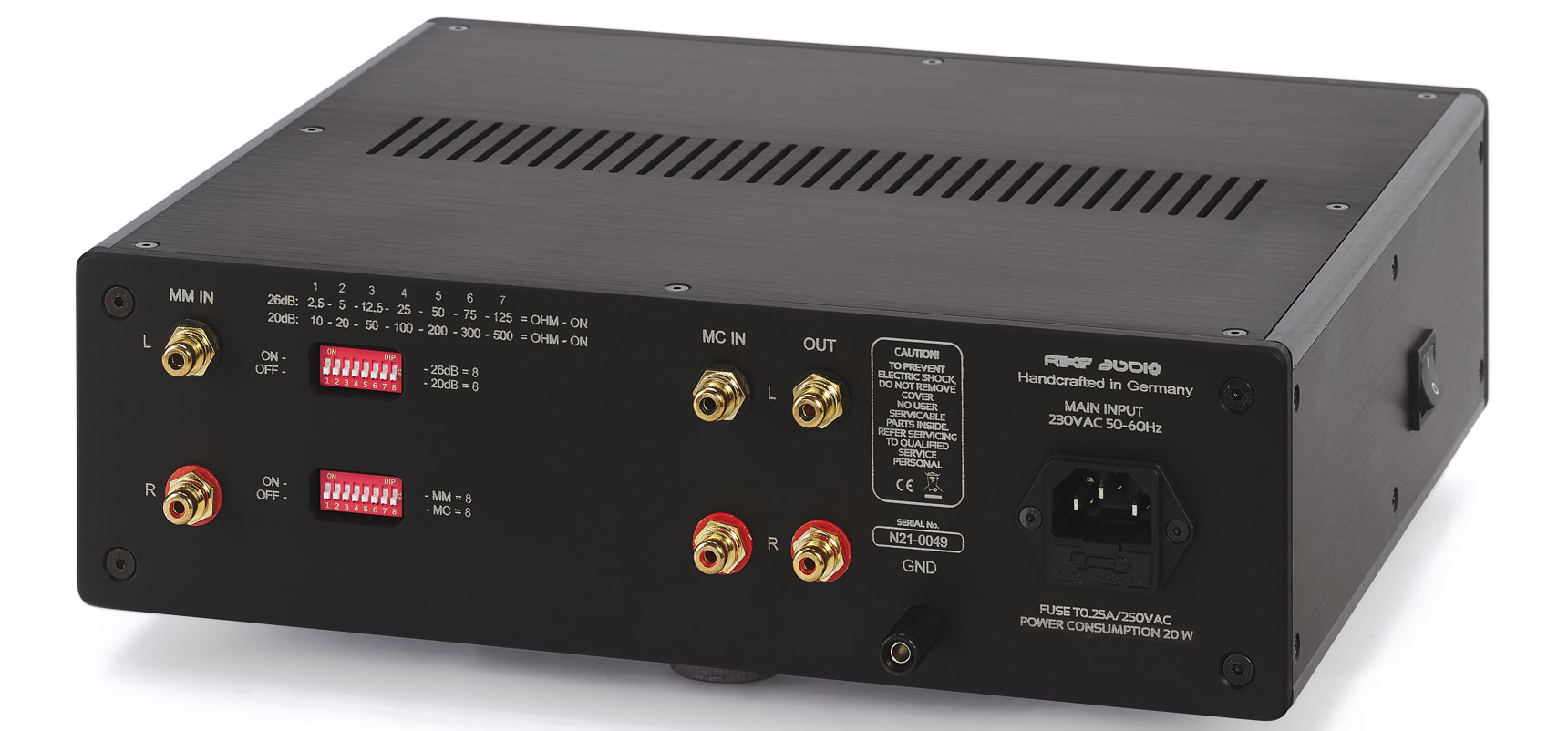 Natalija Phono MM/MC III rear